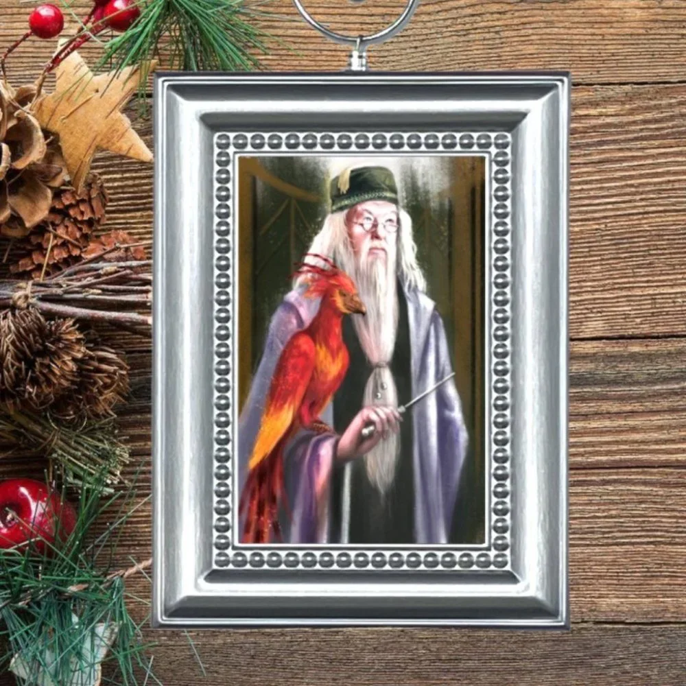 Harry Potter Albus Dumbledore‎ with Fawkes Phoenix Christmas Tree Ornament